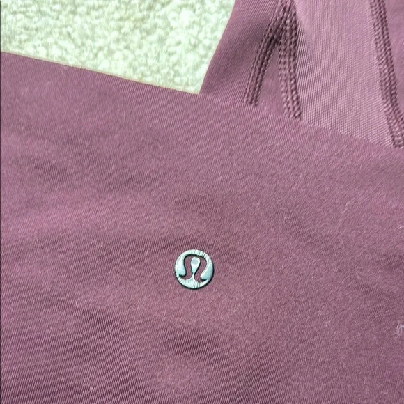 Lululemon Burgundy High-Waisted Leggings - Picture 3 of 8